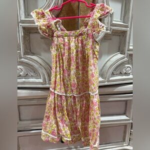Sigrid Olsen Pink and Green Floral Kids Dress